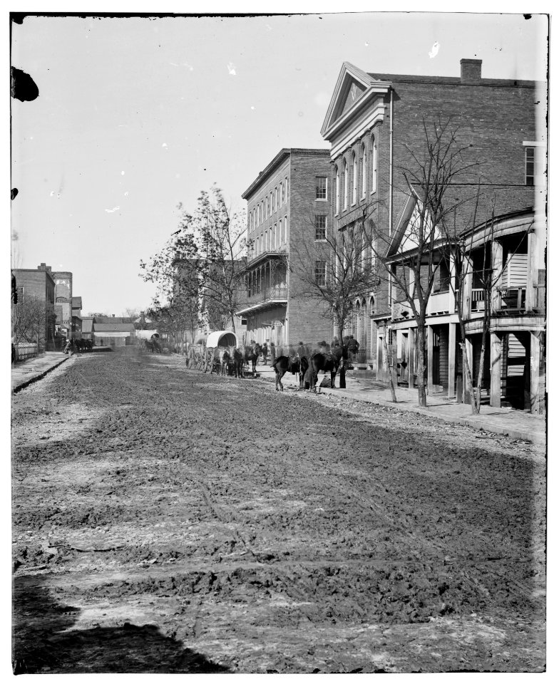 Atlanta, Ga. View on Decatur Street, showing Trout House and Masonic Hall LOC cwpb.03464