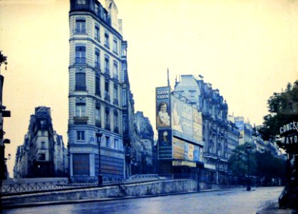 Bd de Bonne Nouvelle autochrome collection Albert Kahn museum