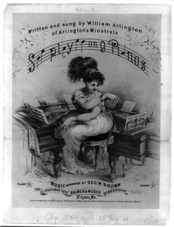 Be played on 9 pianos - written and sung by William Arlington of Arlington's Minstrels LCCN2001702300
