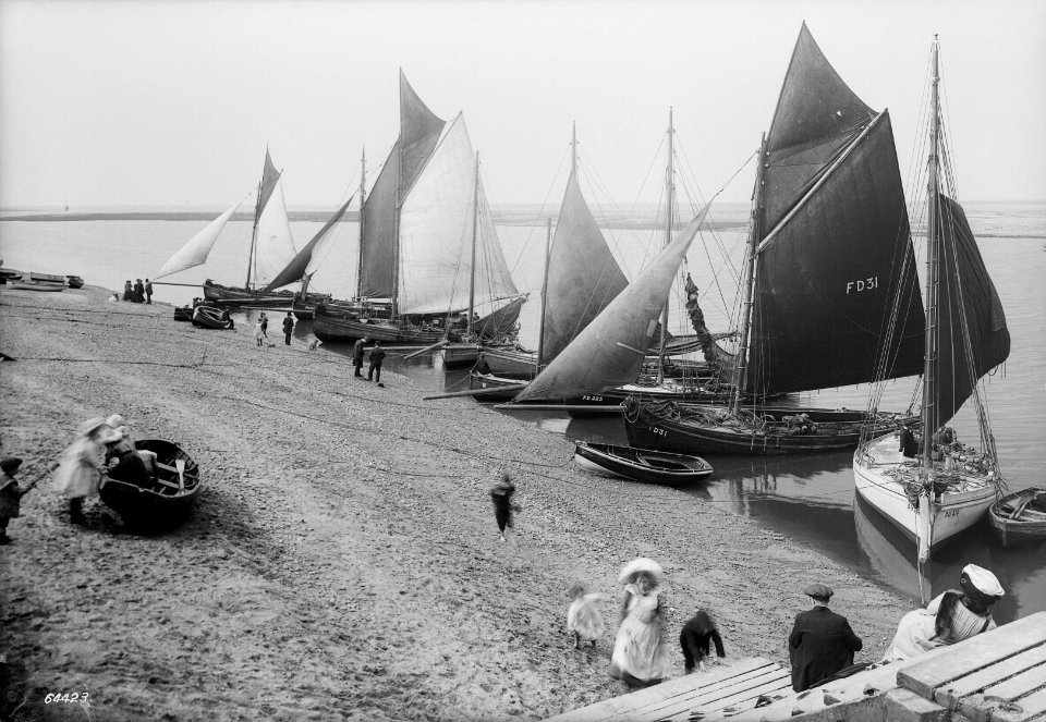 Beach and holidaymakers, Fleetwood, Lancashire RMG G03256