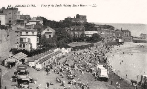 Beach Viking Bay Broadstairs England 1919 photo