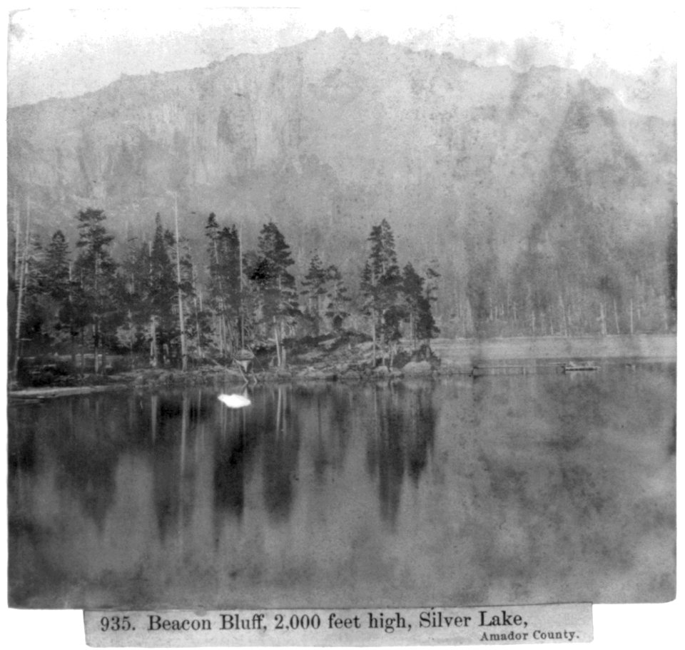 Beacon Bluff, 2,000 feet high, Silver Lake, Amador County LCCN2002723058