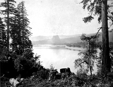 Beacon Rock on Columbia River 1867