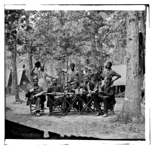 Bealeton, Virginia. Officer's mess. Company F, 93d New York Volunteers Headquarters, Army of the Potomac LOC cwpb.00820