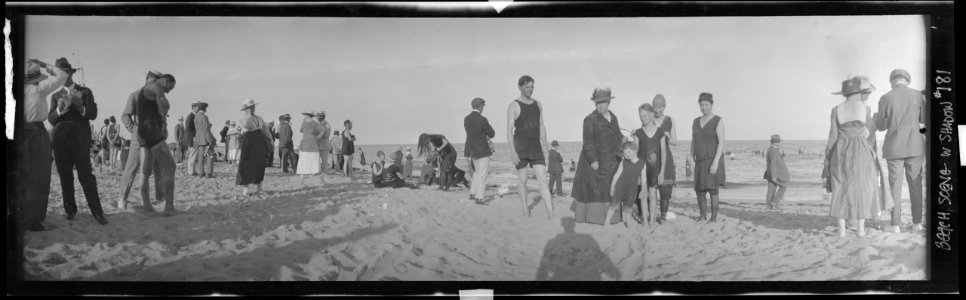Beach scene with shadow, Miami, Florida LCCN2017656452