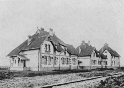 Beamtenwohnhäuser hinter dem Betriebsbahnhof, 1898