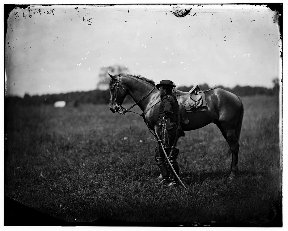 Bealeton, Va. Capt. Henry Page, assistant quartermaster, at Army of the Potomac headquarters LOC cwpb.03697