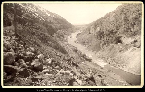 Bear River Canon, Utah, U. &. N. Branch, U.P.Ry., R.G. Savage, Photo. photo