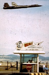 Beale AFB Main Gate - 1966