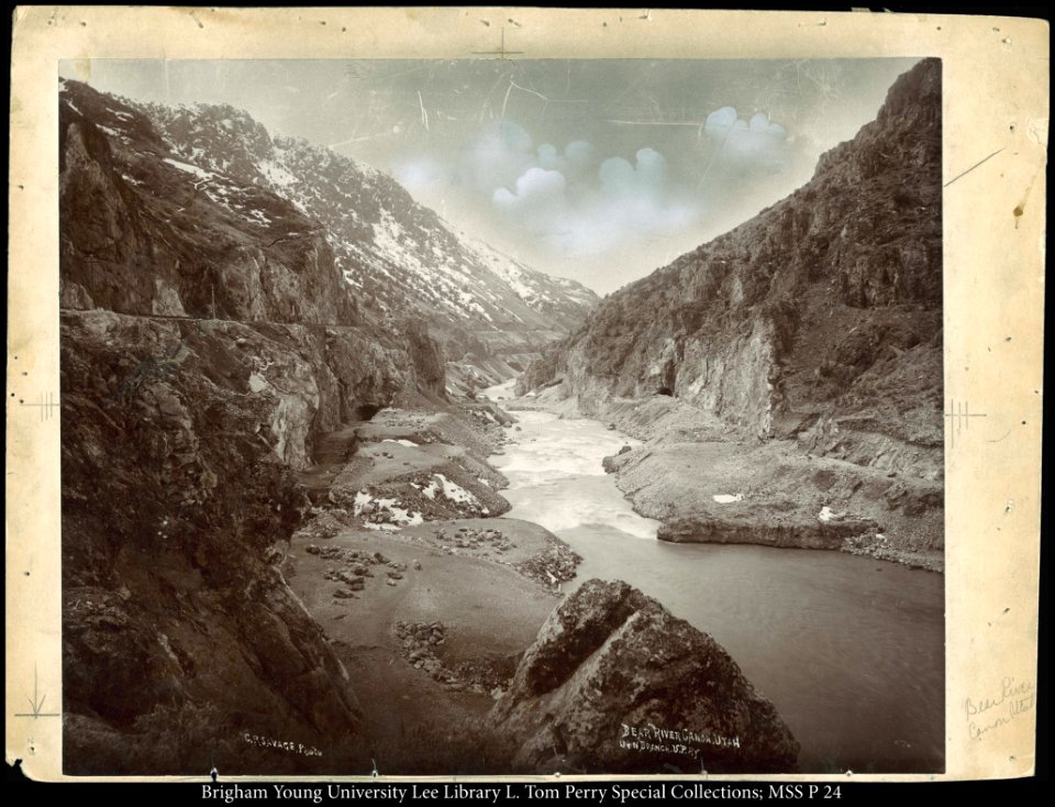 Bear River, Canon, Utah. C.R. Savage, Photo photo