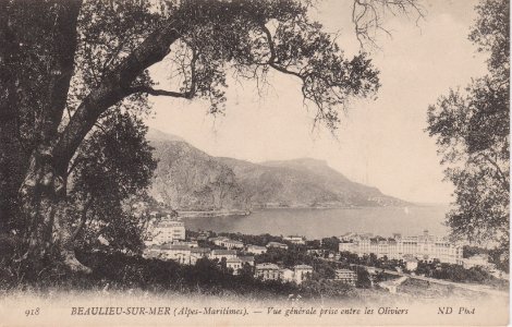 Beaulieu-sur-Mer - Vue générale (CP ND)
