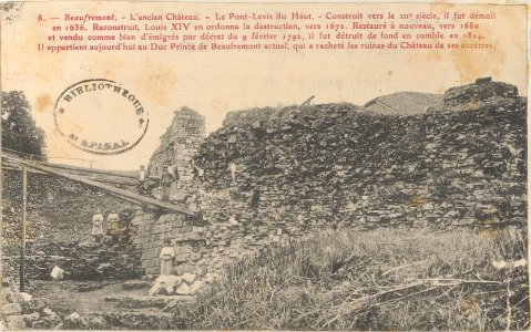 Beaufremont, L'Ancien Château … CP 2307 PsurR