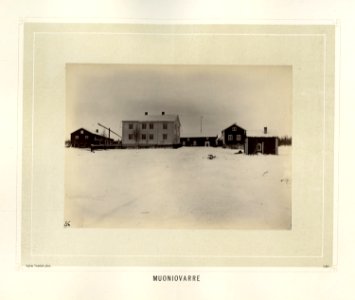 Bebyggelse i Muoniovaara i Norrbotten i Sverige - Norsk folkemuseum - NF.15006-134