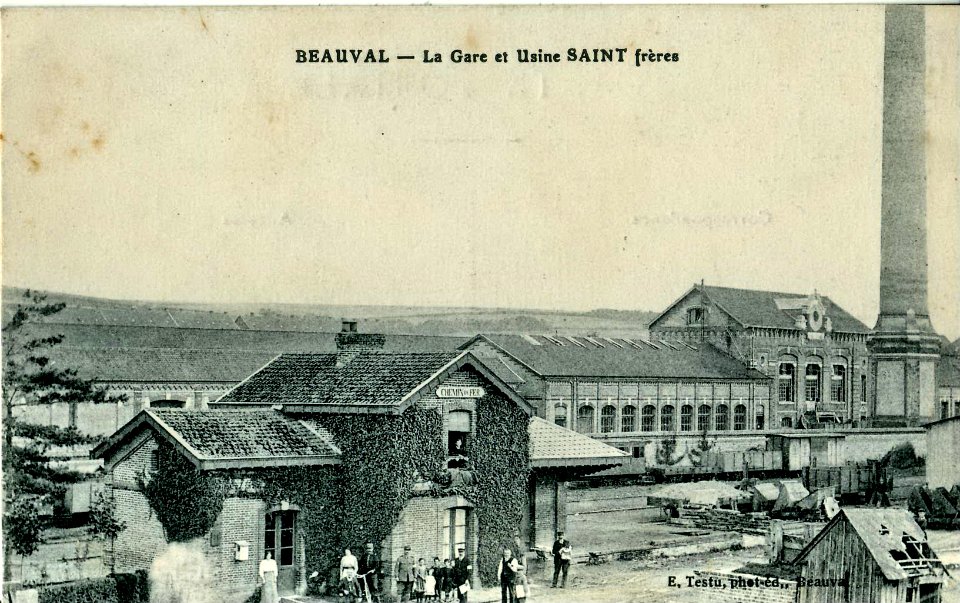 BEAUVAL - La Gare et Usine Saint Frères