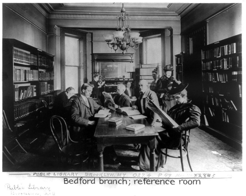 Bedford branch, reference room, public library, Brooklyn, NY. LCCN2014647951