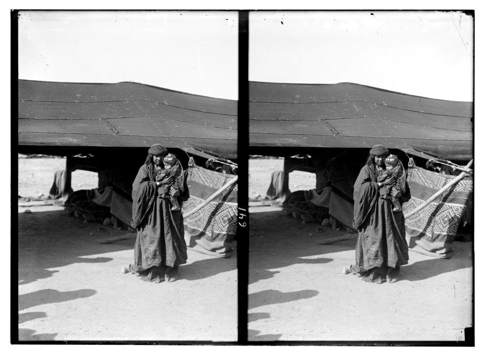 Bedouin wedding series. Bedouin mother and baby LOC matpc.06430