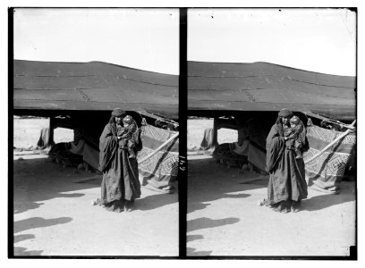 Bedouin wedding series. Bedouin mother and baby LOC matpc.06430