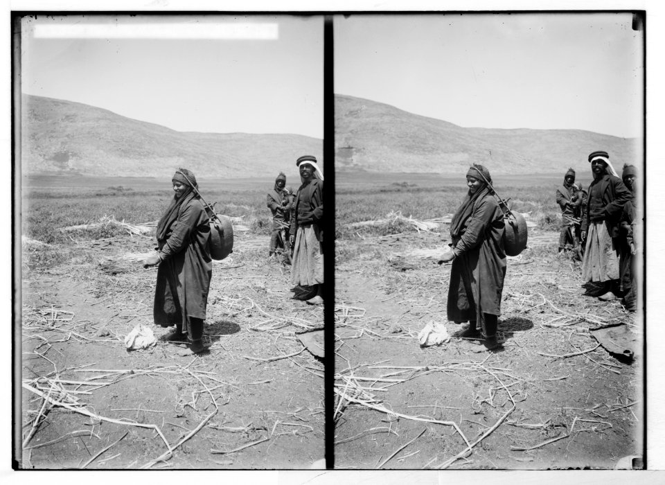 Bedouin wedding series. Bedouin woman with water jar LOC matpc.05274