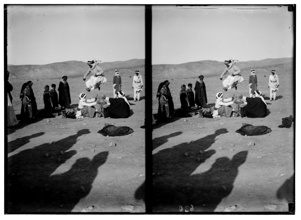 Bedouin wedding series. Jumping competition LOC matpc.01321