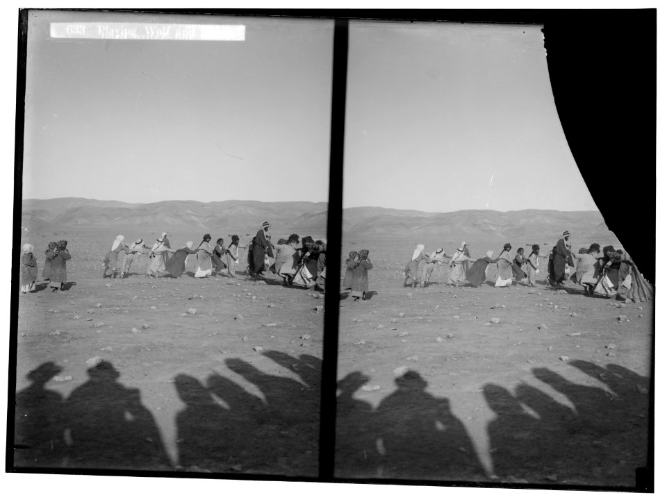 Bedouin wedding series. Playing 'wolf and sheep' LOC matpc.01324