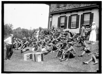 Beekeeping demonstration for injured soldiers LCCN2016869974
