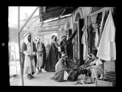 Beersheba and surroundings. (Beer Saba). Beersheba. Bedouin bazaar LOC matpc.15524