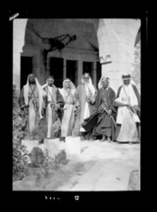 Beersheba and surroundings. (Beer Saba). Beersheba. Governor and tribal sheiks LOC matpc.15526