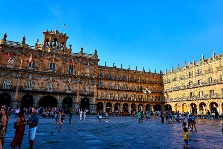 Town hall plaza mayor facade