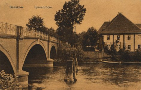 Beeskow, Brandenburg - Spreebrücke (Zeno Ansichtskarten)