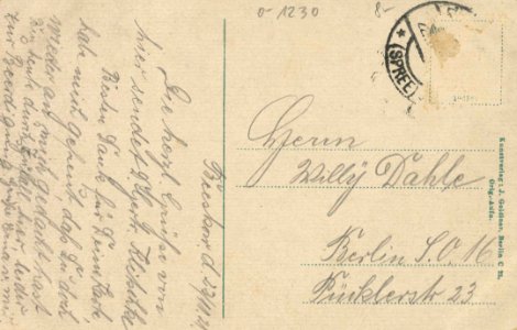 Beeskow, Brandenburg - Stadtansicht mit Luckauer Tor (back) (Zeno Ansichtskarten)