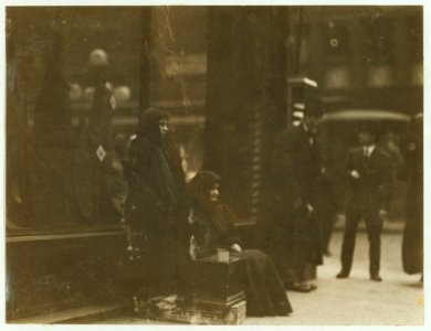 Beggar girl who sings and begs down town day and night. Witness E.N. Clopper. LOC nclc.03482