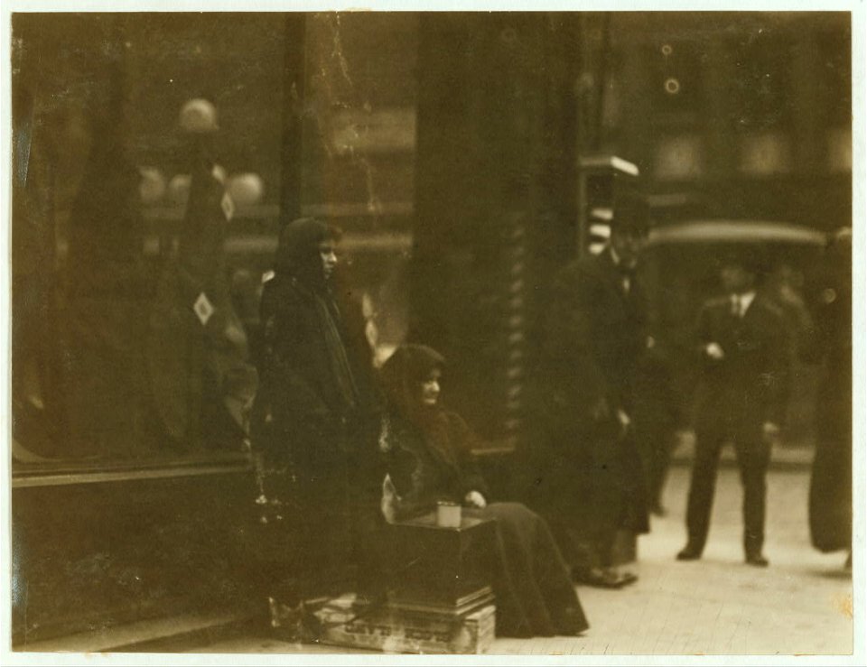 Beggar girl who sings and begs down town day and night. Witness E.N. Clopper. LOC nclc.03482