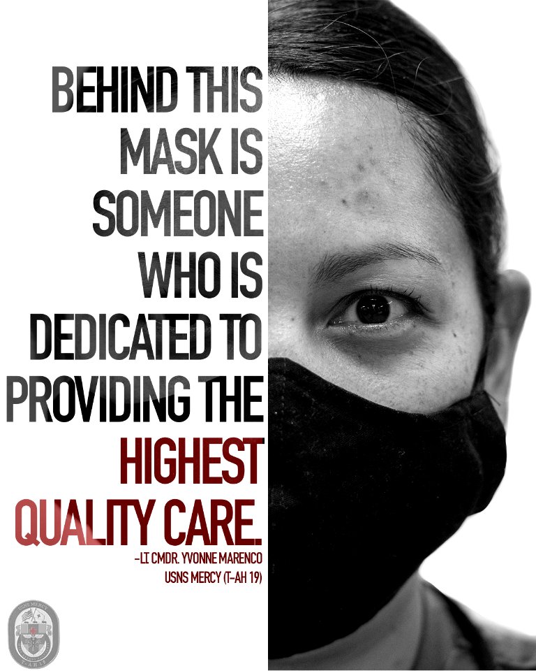 Behind the Mask of USNS Mercy Sailors (49833538278)