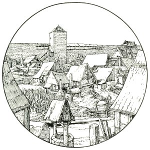 Behind the city walls