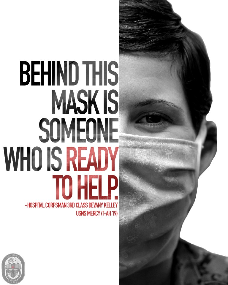 Behind the Mask of USNS Mercy Sailors (49833538308)
