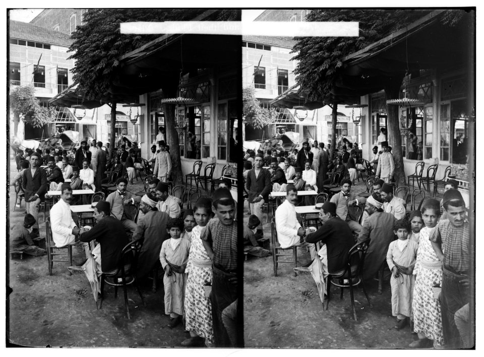 Beirut. Cafe at the public garden LOC matpc.01186