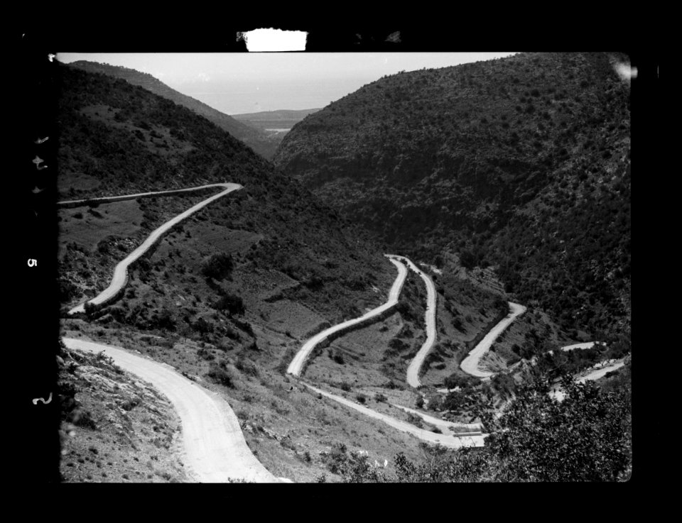 Beit Ed-Din. The Shehab Palace (held as a national monument). Lebanon. Hairpin bends in Damour valley. Called malaet el-Damour- 'the fire-tongs' LOC matpc.15457