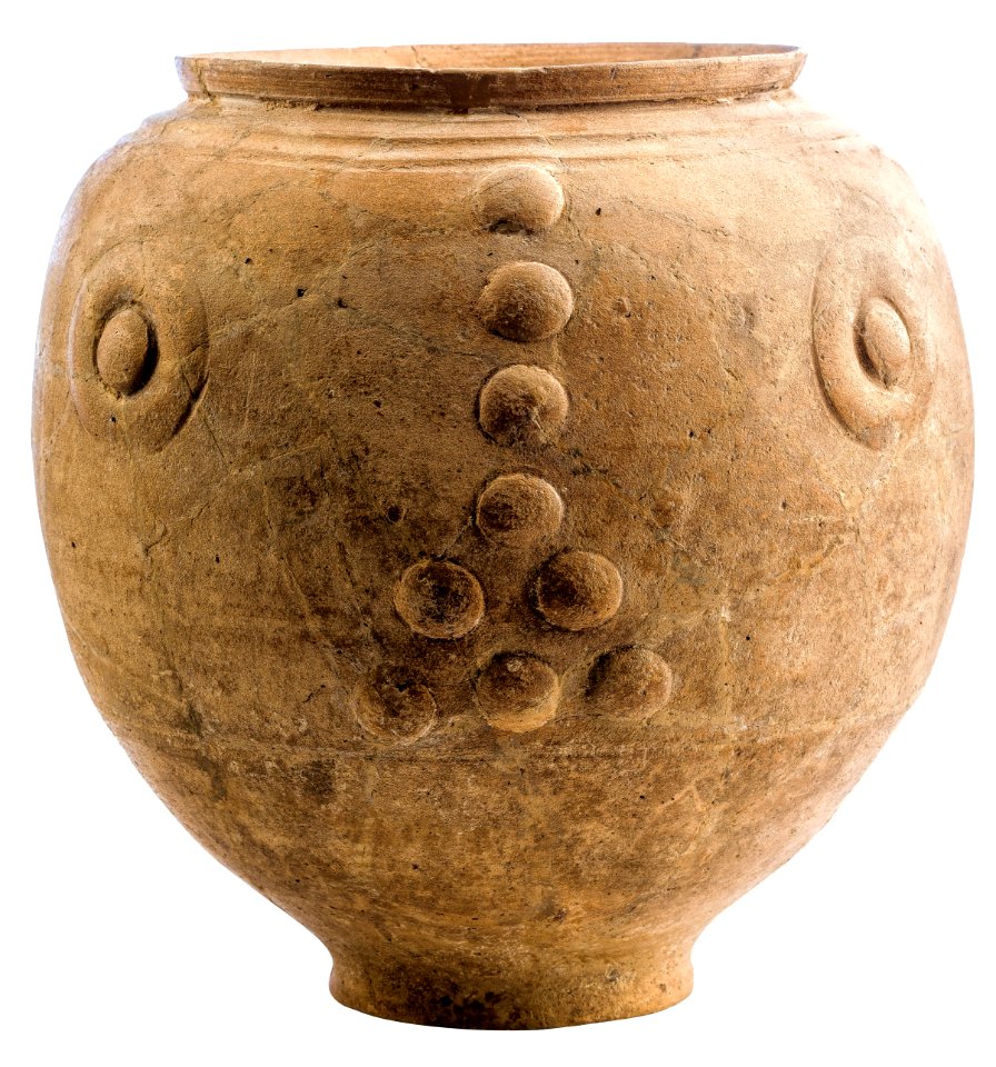 Beker in gebronsd aardewerk, 70 tot 130 NC, vindplaats- Eben-Emael-Kanne, De Heijse, 1967-1968, tumulusgraf, collectie Gallo-Romeins Museum Tongeren, EE.67 no 14