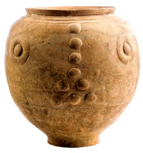 Beker in gebronsd aardewerk, 70 tot 130 NC, vindplaats- Eben-Emael-Kanne, De Heijse, 1967-1968, tumulusgraf, collectie Gallo-Romeins Museum Tongeren, EE.67 no 14