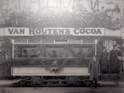 Belfast Street Tramways, decorated Car inaugurating electric traction, 1905