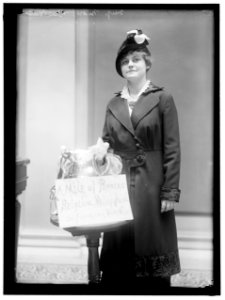 BELGIAN RELIEF. MISS MARY DECKER OF THE 'MILE OF PENNIES' CAMPAIGN LCCN2016865976