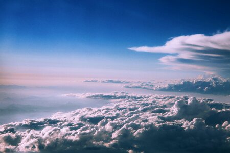 Sky aerial blue photo