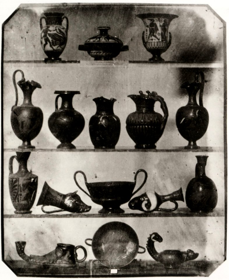 Belitski, Ludwig - 16 Antike griechische Vasen, Lampen und andere Gefäße aus gebranntem Ton mit Malerei. 1-3 Naturgrösse, Liegnitz (Zeno Fotografie)