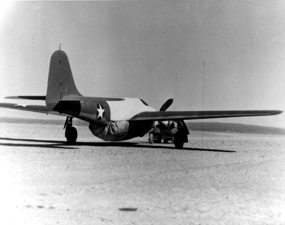 Bell XP-59A being towed at Muroc Dry Lake 060913-F-1234P-007