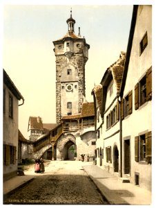 Bell tower (klingen Tor), Rothenburg (i.e. ob der Tauber), Bavaria, Germany-LCCN2002696181 photo