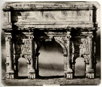 Belitski, Ludwig - »Der Triumphbogen des Septimius Severus, phelloplastische Arbeit von May zu Rom, 18. Jahrhunder«, Liegnitz (Zeno Fotografie)