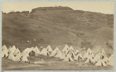 Belle Plain Landing, Va., Confederate entrenchments on hill LCCN2012649527
