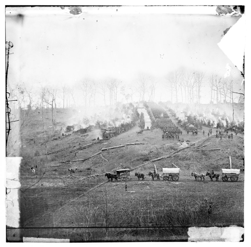 Belle Plain, Virginia. Camp of 150th Pennsylvania Infantry LOC cwpb.00936