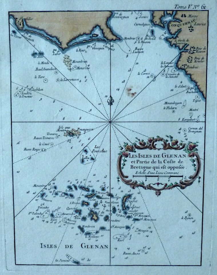 Bellin, Carte Glénan, 1764
