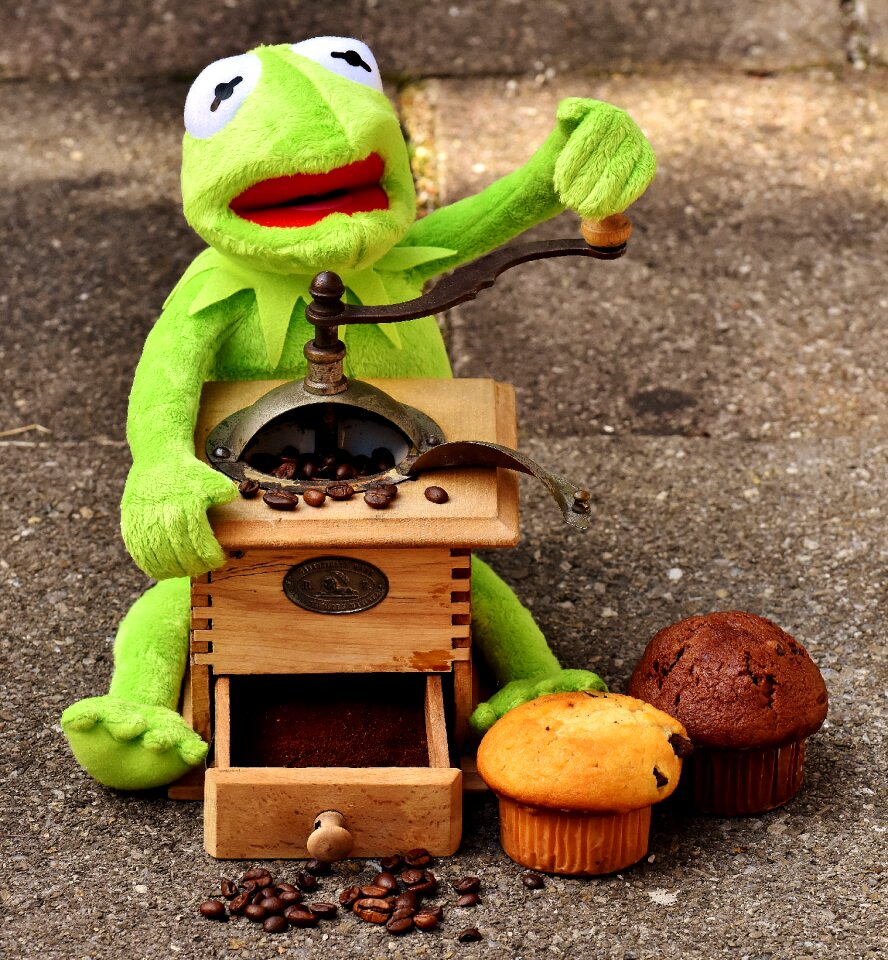 Cake kermit stuffed animal